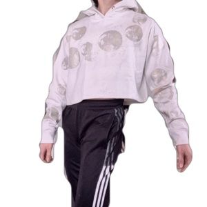 CUSTOM HANDMADE GLOW IN THE DARK MOON CROP TOP